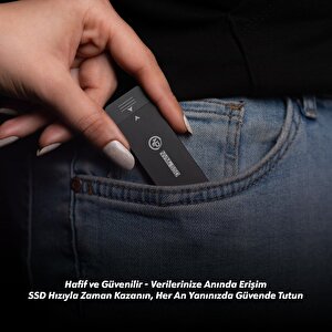 Npo Dk01 Usb-a/type-c 1000/900mb/s 512gb 22x42 M.2 Nvme Taşınabilir Harici Ssd