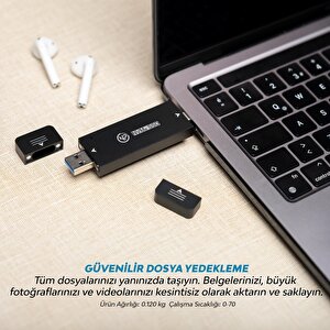 Npo Dk01 Usb-a/type-c 1000/900mb/s 1tb 22x42 M.2 Nvme Taşınabilir Harici Ssd