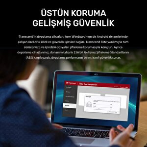 Transcend TS1TESD410C 1TB USB/Type-C 20Gbps 2000/2000MB/s Taşınabilir Harici SSD