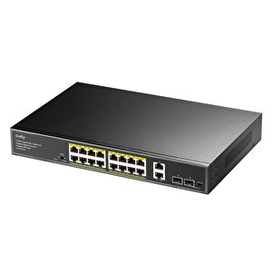 Gs1018ps2 16port 10/100mbps Gigabit Poe 2port Gigabit 200w Metal Masaüstü Switch