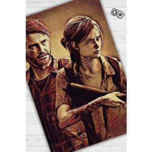Sonuncumuz Çok Renkli Oyuncu Halısı Zemini Kahverengi Gamer Temalı Last Of Us Sever Halısı 200x300 cm
