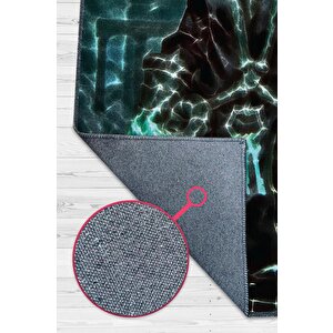 Homshtag Thresh Neon Ren Oyuncu Halısı Zemini Siyah Renk Gamer Temalı League Of Legends Sever Halı