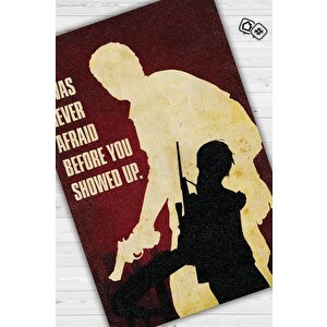 Korkmuyordum Çok Renkli Oyuncu Halısı Zemini Kırmızı Gamer Temalı Last Of Us Sever Halısı 200x300 cm