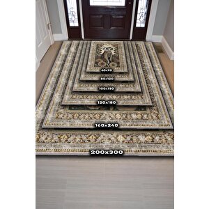 Homshtag Nuh'un Gemisi Koleksiyonu Mirket, Çiçek Desenli Art Deco Tarzı Vintage Halı,çok Renkli Maksimalist Halı