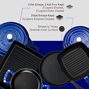 Lava Döküm 5x Trendy Serisi 8 Parça Tencere & Tava Seti