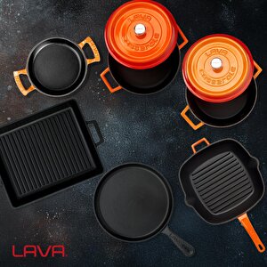 Lava Döküm 5x Trendy Serisi 8 Parça Tencere & Tava Seti