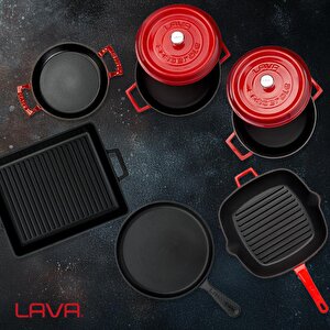 Lava Döküm 5x Trendy Serisi 8 Parça Tencere & Tava Seti