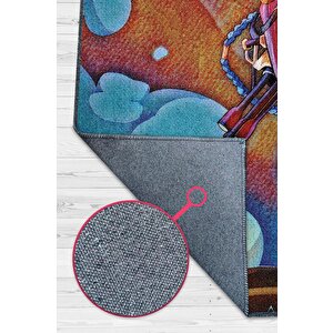 Jinx Çok Renkli Oyuncu Halısı Zemini Çok Renkli Gamer Temalı League Of Legends Sever Halısı 100x150 cm