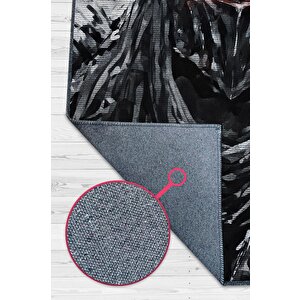 Zed Siyah Renkli Oyuncu Halı Zemini Gri Renk Gamer Temalı League Of Legends Hediyelik Halı 80x120 cm