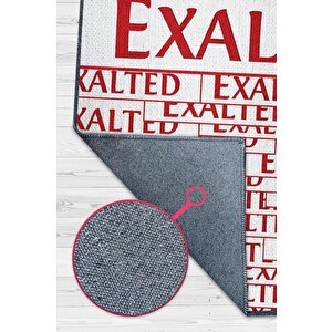 Homshtag Yüce Kırmızı Beyaz Renkli Oyuncu Halısı Zemini Beyaz Gamer Temalı Path Of Exile Sever Halı 200x300 cm