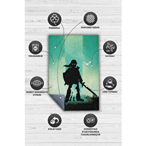 Homshtag The Legends Of Zelda Çok Renkli Oyuncu Halısı Renkli Gamer Temalı League Of Zelda Sever Halı