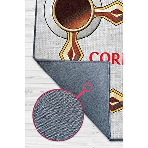 En İyi Hasar Çok Renkli Oyuncu Halısı Zemini Beyaz Gamer Temalı Path Of Exile Sever Halı 100x150 cm