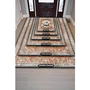 Homshtag Nuh'un Gemisi Koleksiyonu Su Samuru, Çiçek Desenli Art Deco Tarzı Vintage Halı,çok Renkli Maksimalist Halı