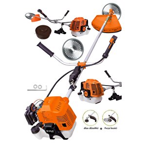 58 Cc 11000 Rpm Yan Tipi Benzinli Ot Çalı Çim Biçme Tırpanı