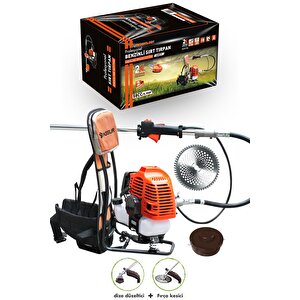 58 Cc 11000 Rpm Sırt Tipi Benzinli Motorlu Ot Çalı Çim Biçme Tırpanı