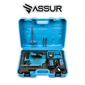 Assur Profesyonel 21v Çift Akülü Metal Şanzıman Dekupaj Testere Makinesi