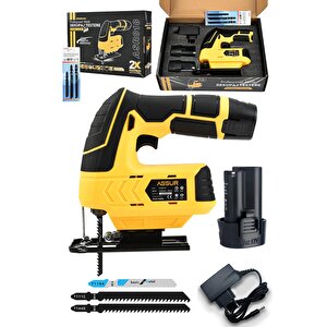 Dewpro Extra Power 12 Volt Li-ion Şarjlı Dekupaj Testere Sarı