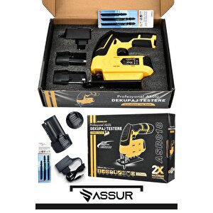 Dewpro Extra Power 12 Volt Li-ion Şarjlı Dekupaj Testere Sarı