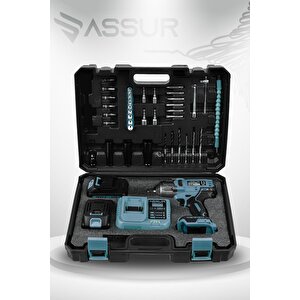 21v Çift Akülü Şarjlı Matkap 800nm Torklu Somun Sıkma Sökme