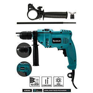 500w Darbeli Metal Şanzıman 13mm Elektrikli Matkap