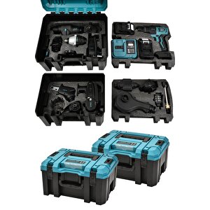 Profesyonel 21v Çift Akülü Kömürsüz Şarjlı 13 Başlıklı Set