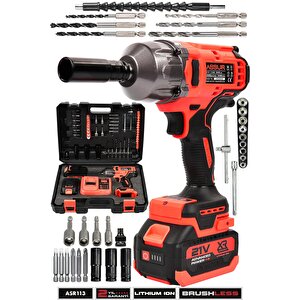 21v Çift Akülü Şarjlı Matkap 800nm Somun Sıkma Sökme