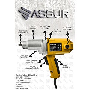Elektrikli 900w 300nm Somun Sıkma Sökme Makinesi