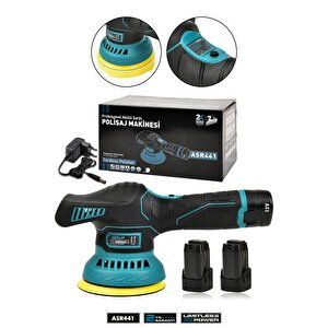 12v Orbital 6 Kademli Cila Pasta Parlatma Polisaj Makinesi