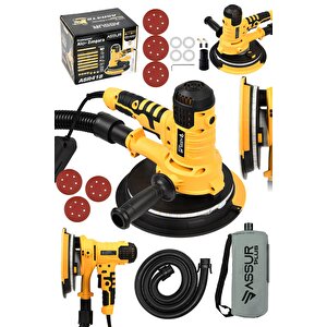Assur 360'ledli 850w Pro Alçıpan Zımpara Makinası Toz Emmeli