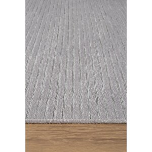 Hena Hn006a Gri Şönil Kilim İnce Yumuşak Toz Yapmaz Kaymaz Taban Makinada Yıkanabilir Modern Halı