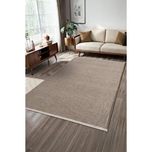 Hena Hn007a Vizon Şönil Kilim İnce Yumuşak Toz Yapmaz Kaymaz Taban Makinada Yıkanabilir Modern Halı 120x180 cm