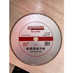 Serami̇k İçi̇n Elmas Kesme Di̇ski̇ Islak-wet 230x22.23mm Sonnenflex