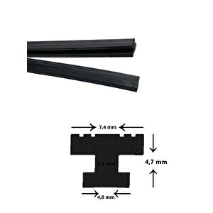 Sineklik Mıknatısı Sineklik Magnet Contası Sineklik Fitili Siyah 2 Metre