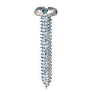 4.8x38mm Silindir Düz Tornavida Başlı Sivri Uçlu Vida Ysb Sac Vidası -100 Adet