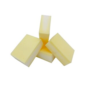 4 Adet Temizlik Süngeri Sıva Süngeri Sarı Sünger 18x14 Mm Yüzey Alanı 6 Mm Kalınlık