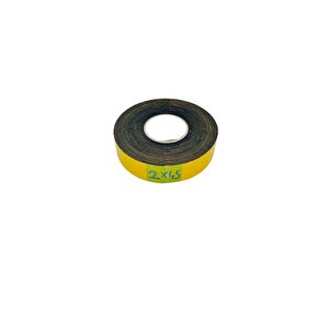 Endüstriyel Epdm (kauçuk)  Çift Taraflı Yapışkan Bantlı Yalıtım Süngeri 2mmx45 Mm 10 Metre
