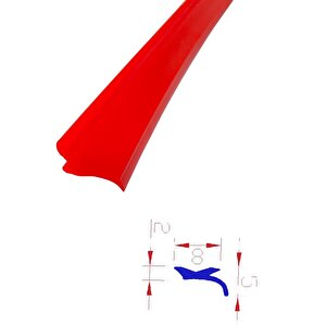 Cnc Contası Cnc Makinası Fitili Cnc Tezgah Sıyırıcı Fitili 10 Metre Kırmızı