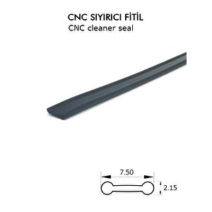 Cnc Kızak Fitili Cnc Sıyırıcı Contası 5 Metre Siyah