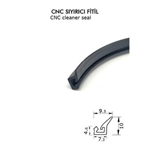 Cnc Kızak Fitili İthal Tip Cnc Contası 5 Metre Siyah