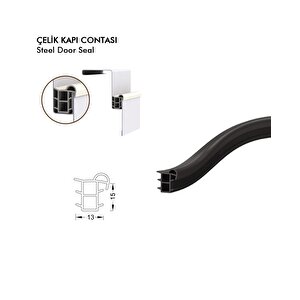 Çelik Kapı Fitili Çelik Kapı Contası Gri 6 Metre Çlk-79