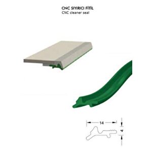 Cnc Kızak Fitili Puntalı Sıyırıcı Tipi Cnc Contası 5 Metre Mavi