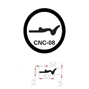 Cnc Kızak Fitili Cnc Sıyırıcı Contası 5 Metre Siyah