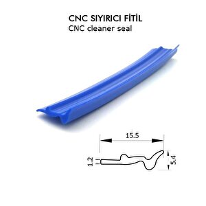 Cnc Kızak Fitili Cnc Sıyırıcı Contası 5 Metre Siyah