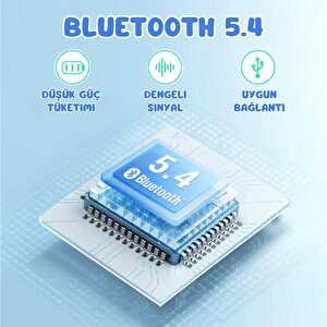 Iclever Güvenli Ses Sınırlı 60 Saat Oynatma Süreli Bluetooth Çocuk Kulaklığı Mavi