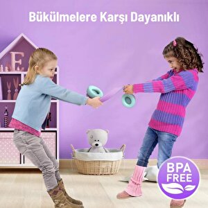 Iclever Gürültü Önleyici Ses Sınırlı 60 Saat Oynatma Süreli Bluetooth Çocuk Kulaklığı Lila