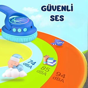 Iclever Led Işıklı Güvenli Ses Sınırlı 45 Saat Oynatma Süreli Bluetooth Çocuk Kulaklığı Mavi