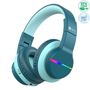 Iclever Led Işıklı Güvenli Ses Sınırlı 85 Saat Oynatma Süreli Bluetooth Çocuk Kulaklığı Yeşil