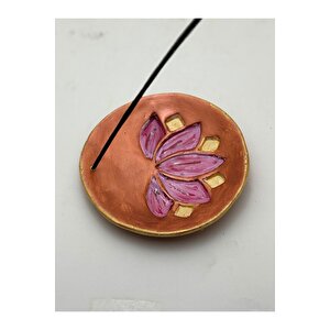 Lotus Bakır Tütsülük - Hediyelik Kutusunda