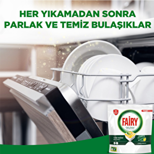 Fairy Hepsi Bir Arada Bulaşık Makinesi Deterjanı Tableti / Kapsülü Limon Kokulu 84 Yıkama X 3 Paket