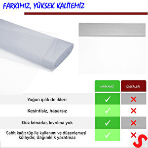 Süsleme Tülü Kristal Tül, 3 Mt En X 1 Mt Uzunluk - Gümüş